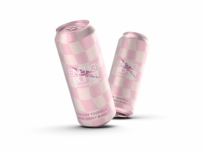 Energy Burst | The New Aesthetic Energy Drink branding colorful design design packaging drink drink packaging energy drink graphic design logo packaging pink product