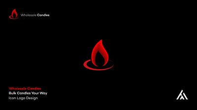 Logo Name : Wholesale Candles branding graphic design logo