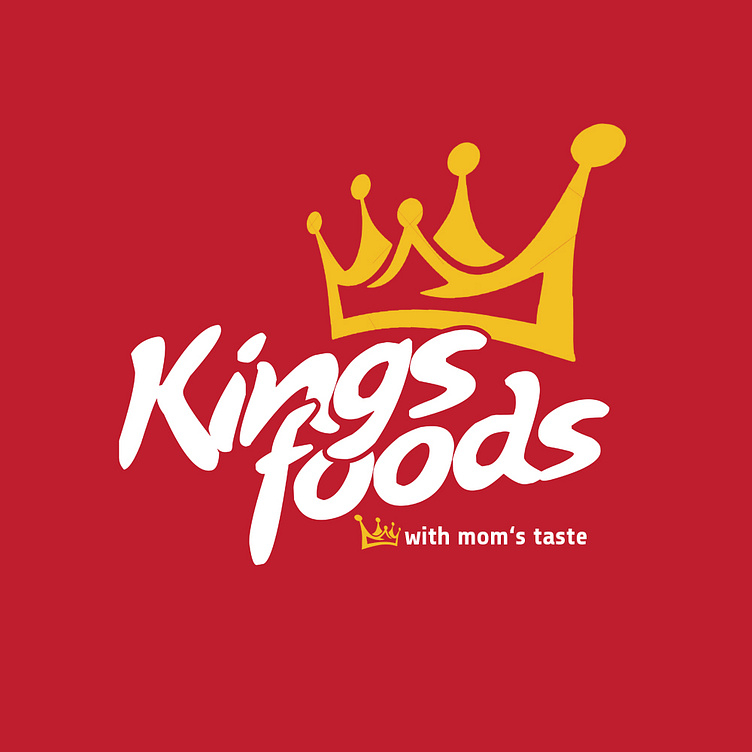 Kings Food Logo by Bineth on Dribbble