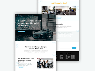 BuyCar Landing Page branding buycar car design figma landing page mobile shop ui ux web design