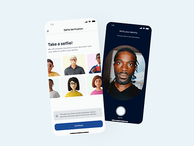 Selfie verification screens app apps black branding design figma game id illustration log in logo mobile onboarding registration selfie sign in sign up ui ux verification