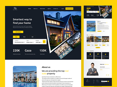 Real Estate Landing Page Design architects architecture architecture agency building design figma home home page interior landing page property real state ui ui design ux web website website ui