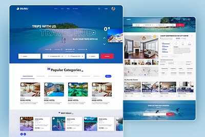 Travel Hub - Booking service adobe app dashboard design figma photoshop portal travel ui ux web design website