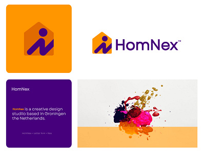 HomNex - Logo Concept 3 angel investor best logo design brand identity branding corporate logo estimate financial logo home logo design homes learning language letter a logo logo logo design online payment professional logo real estate spanish student students teacher typography logo