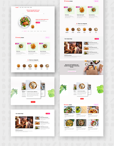 Yommi recipe page app design figma figma design graphic design illustration interactive design logo mobile mobile app ui uiux ux website website designing