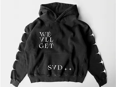 We all get sad balaclava hoodie branding clothing design design fashion graphic design hypebeast illustration illustrator