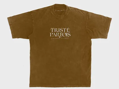 Triste Parfois Tee-shirt II branding clothing design design fashion graphic design hypebeast illustration illustrator