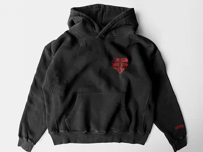 Wolf Heart Hoodie branding clothing design design fashion graphic design hypebeast illustration illustrator logo