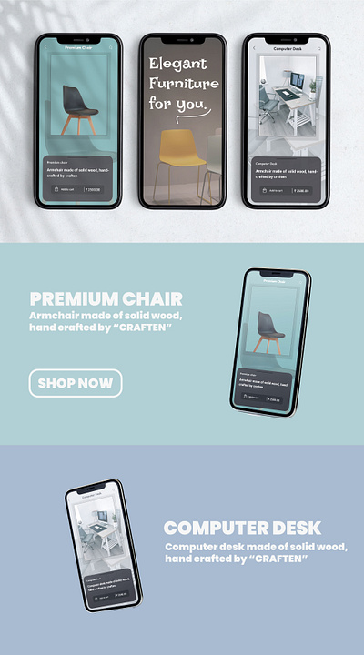 FURNITURE STORE APP INTERFACE 3d animation branding design graphic design illustration logo motion graphics ui vector