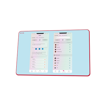 Language Translation Mobile App UI Design mobile app ui design mobile app ux design ui ux