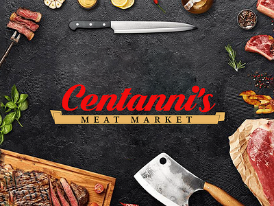 Centanni's, from The Sopranos centannis design drawing food freehand freelande illustration hbo illustration maffia market meat photoshop pig restaurant satriales soprano sopranos tony tv vector