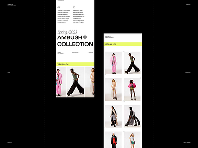 Fashion 03/23 concept editorial explore fashion fashion brand interaction mobile ui design