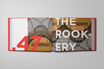 Spread from Cushman & Wakefield's 100 Buildings 100 Years book branding design graphic design typography