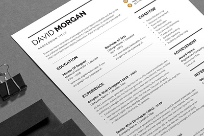 Resume branding coverletter cover graphic design