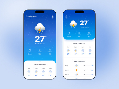 Weather App climate app mobile app uiux weather app weather app concept weather mobile app weather uiux