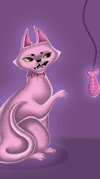 Брезгливая кошка design illustration детская иллюстрация иллюстрац кот персонажи