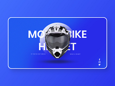 Helmet Header attractive banner bike bike website blue branding creative ecommerce graphic design header banner helmat website helmet hero banner landing page product banner ui ui ux website website design website ui