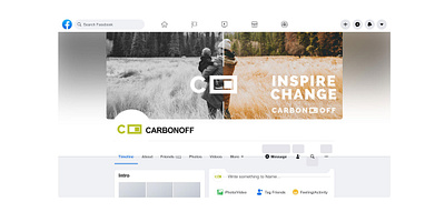 CARBONOFF - FACEBOOK COVER carbon carbon credits carbon offset cover facebook facebook cover logo offset carbon visual identity