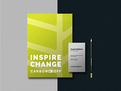 CARBONOFF STATIONERY business cards logo nature stationery tree