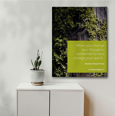 CARBONOFF POSTER carbonoff graphic design logo nature nature poster poster wall message wall poster