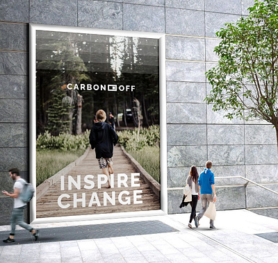 CARBONOFF - NATURE banner carbon carbon credits graphic design logo nature street add