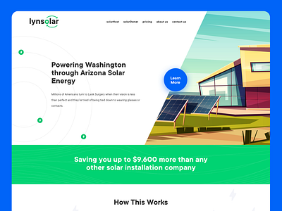 Solar Energy Transformation Company Website design energy logo panel solar ui ux