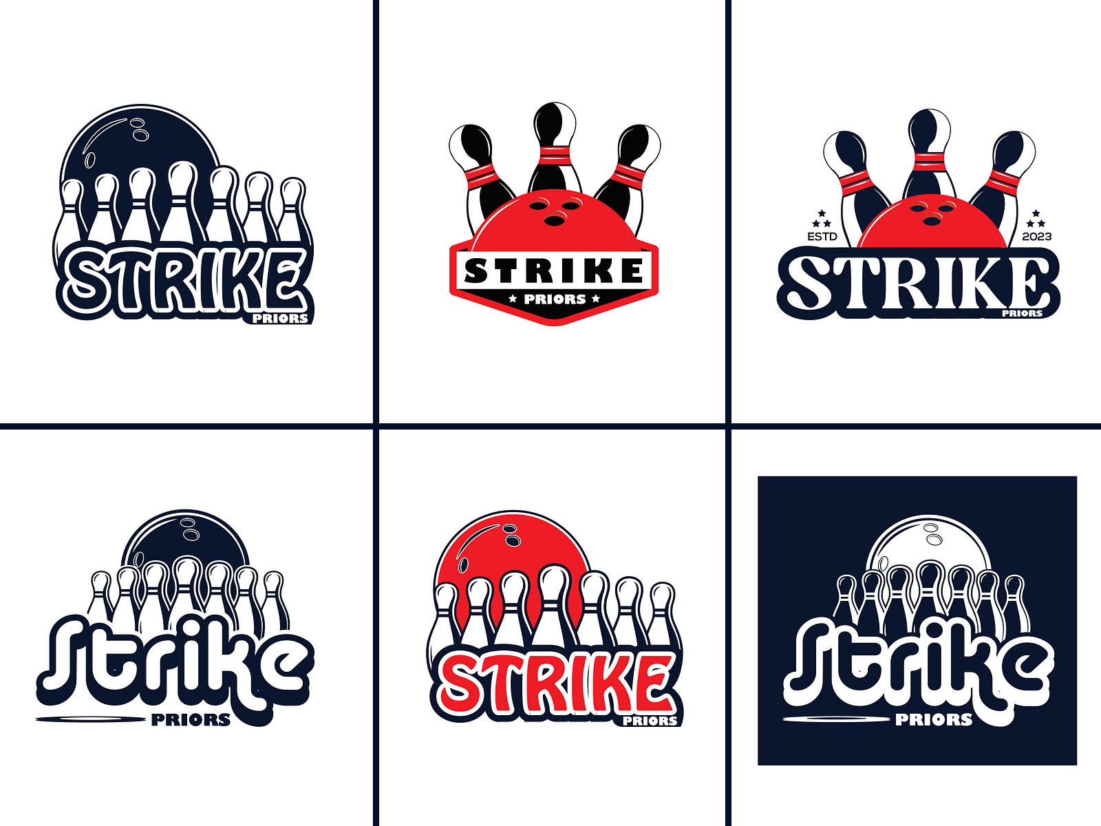 Logo Design (Strike Priors) by Mohammad Mubarak Hossain on Dribbble