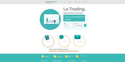 EDS Électronique | Trading Academy graphic design