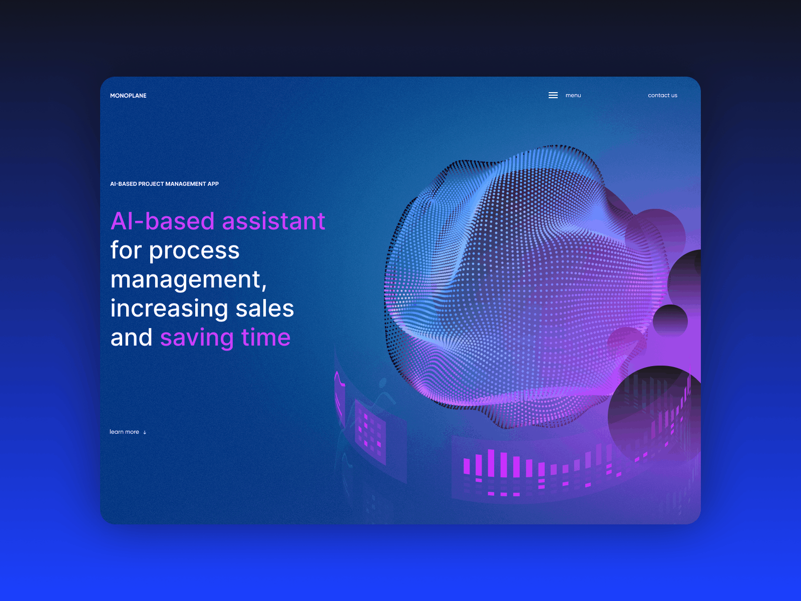 Ai-based assistant website concept concept design landing page ui uiux webdesign website