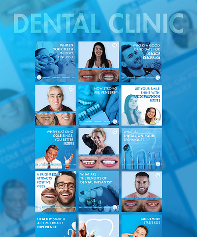 Dental Clinic Instagram Page branding dental dentist design instagram poster design