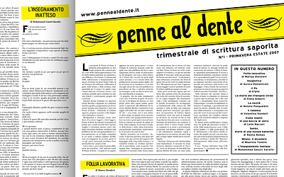 Penne al dente graphic design logo