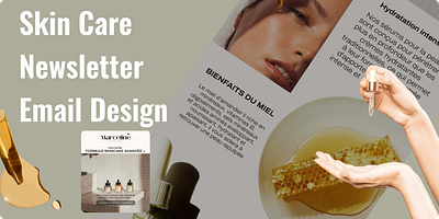 Newsletter (Email Design) Thème SkinCare branding design logo newsletter ux