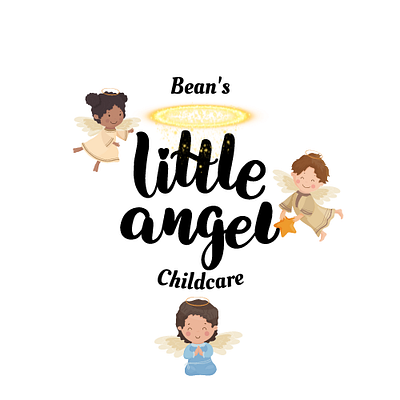 Childcare Logo Sample 2 angels branding childcare custom design graphic design logo