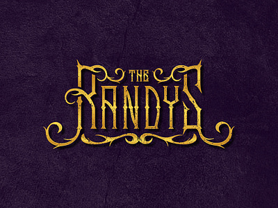 The Randys Wordmark logo typography vector