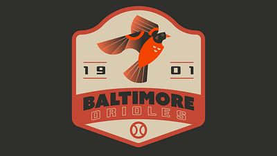 Baltimore Orioles baltimore baseball design graphic design illustration logo orioles patch sports vector