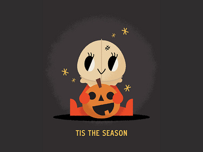 Tis the Season character character design cute halloween illustration illustrator orange pumpkin spooky vector