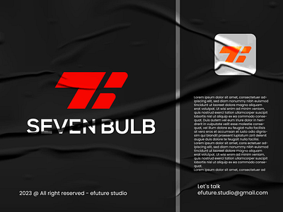 Seven bulb logo brand branding design graphic design icon logo logo design logo type logos mark minimal modern simble simple logo
