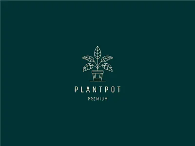 Planpot line art logo 3d animation app branding business design graphic design illustration logo planpot line art logo ui