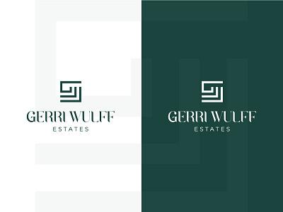 Gerri Wulff Estates branding design flat graphic design graphicdesign illustration logo minimal vector