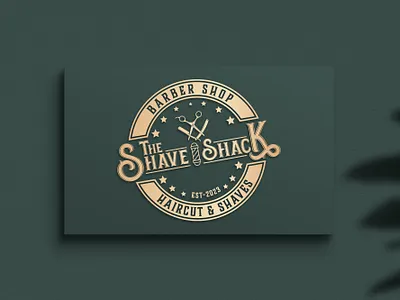 The Barber Shop_Modern Haircut & Shaves Logo_The Shave Shack barber barber shop barber shop logo design elligent fresh logo haircut illustrator logo logo design minimal minimalist modern new logo shaves shop shop logo the shave shack logo unique vector