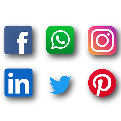 Social Media Logo Design facebook logo icon design instagram logo linkedin logo logo design pinterest logo social media logo twitter logo whatsapp logo