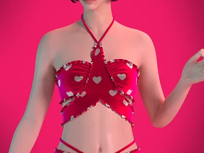 ladies hot dress clo 3d sample 3d graphic design logo motion graphics