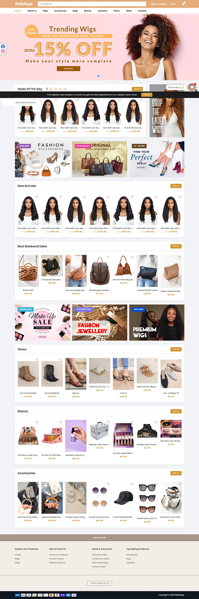 Shopify Website for a USA Fashion Brand custom design shopify web application wordpress