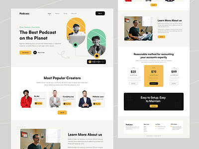 Podcast Landing Page Design design landingpage podcast podcaster podcastersofinstagram podcasting podcastlife podcasts podcastshow spotify ui uidesign uiux webuiuxdesign