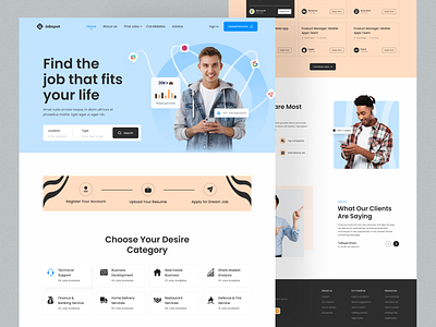 Job Finder Platform Website by Hasan for PageX Studio on Dribbble