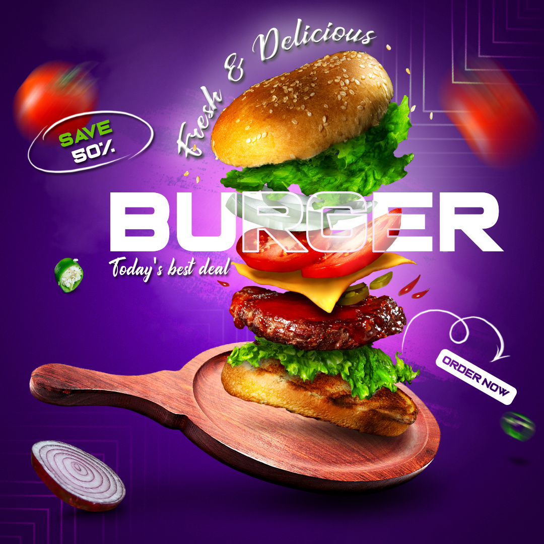 Best Burger Deal by Debajit Karmakar on Dribbble