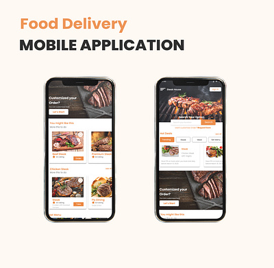 Food Delivery Application mobile app ui uiux