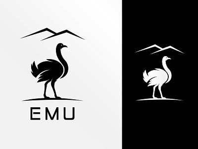 Emu Logo For Sale 3d african app branding design emu animal logo emu creative logo emu logo for branding emu logo for sale emu minimal logo emu ux ui design graphic design illustration logo modern motion graphics typography ui ux vector
