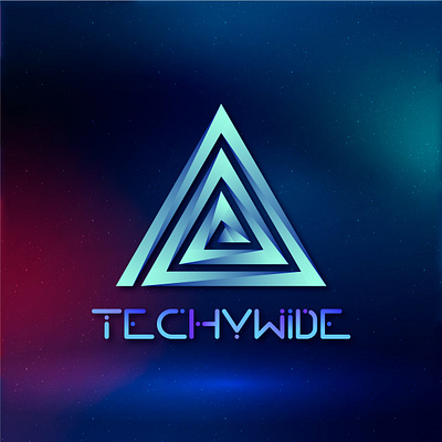 Techywide Logo Design 3d adobe animation black designology branding channel logo design graphic design illustration logo motion graphics ui vector