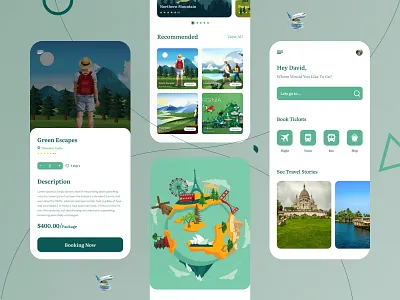 Travel App UI Design tourism travel travel app travel app design travel branding travel landing page travel mobile travel ui travel ux travel website ui